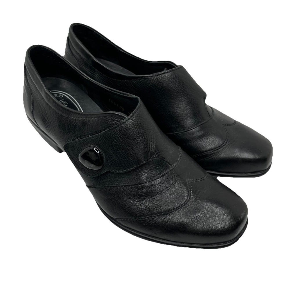 Romika Women's Loafer Black Leather 8 / 8.5 Casual Comfort Cushioned Arch Shoes - Picture 6 of 15